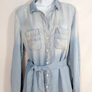 Cloth and Stone Ombre Chambray Shirt Dress